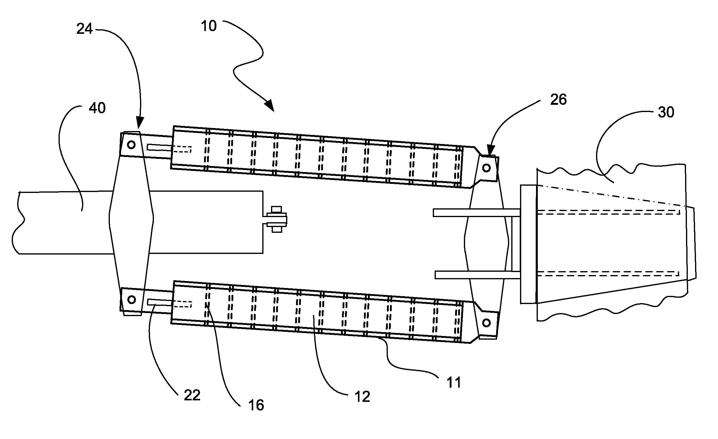 Link type seismic tie for boilers