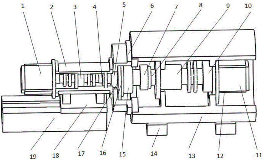 Horizontal high-precision detector for comprehensive performances of precision speed reduction device