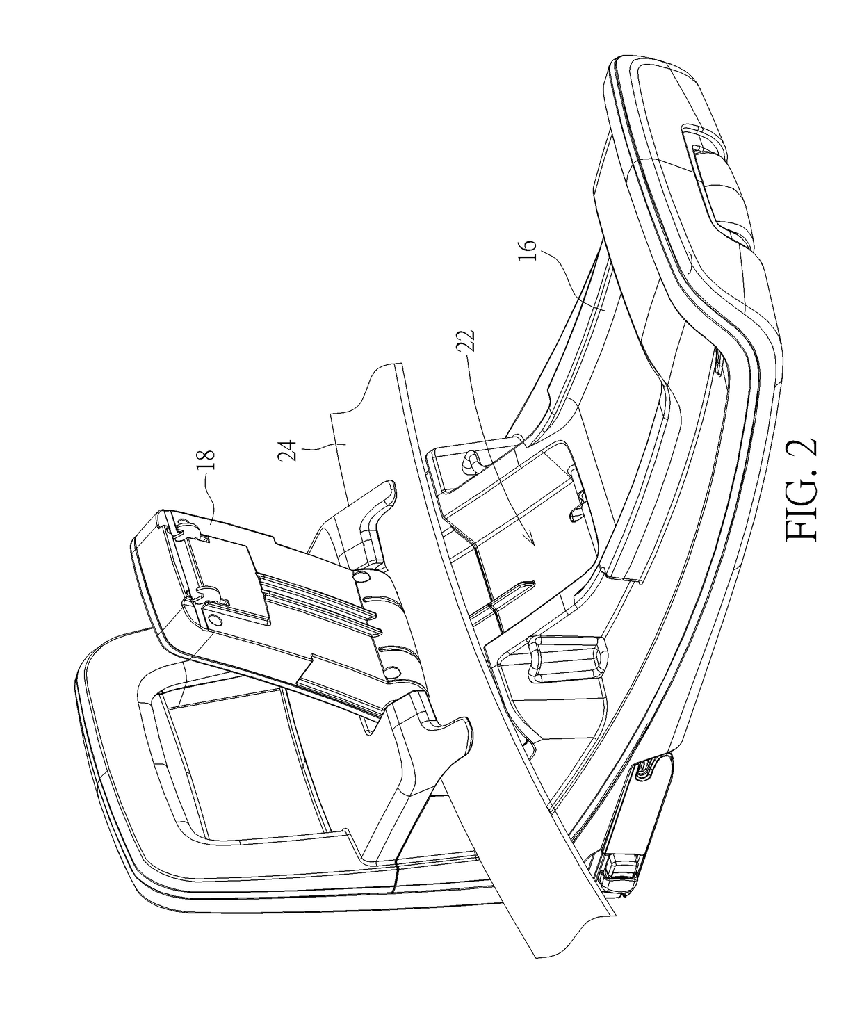 Safety belt assembling device capable of assembling a child restraint system with a vehicle seat