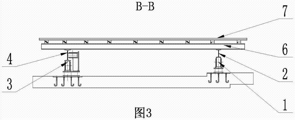 Friction device for external rail of rotary platform