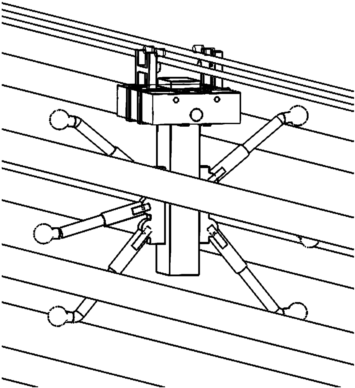 Polling robot for cable tunnel