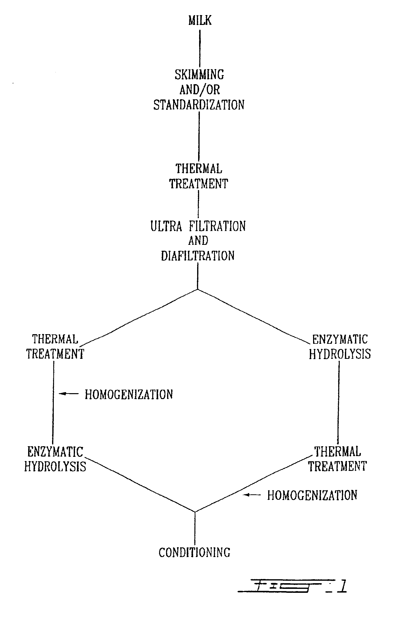 Process for making a lactose-free milk and milk so processed