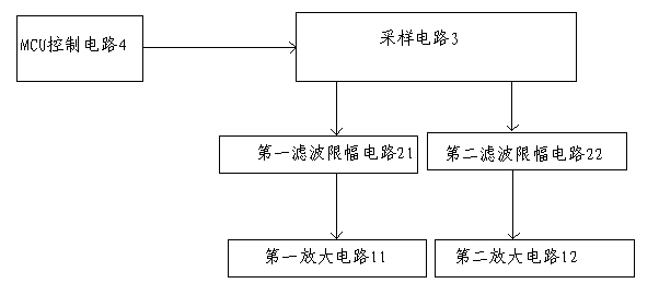 Detection and amplification device for micro current