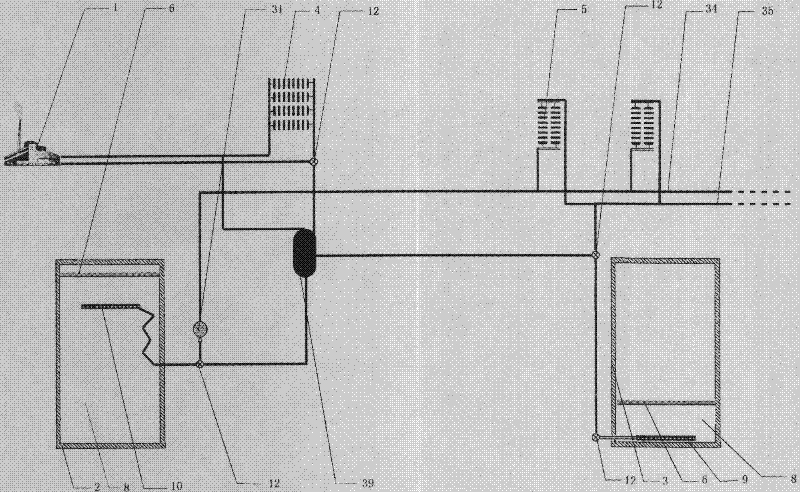 Heating station for implementing trans-season heat storage, cooling-storage adopting combined pump technology