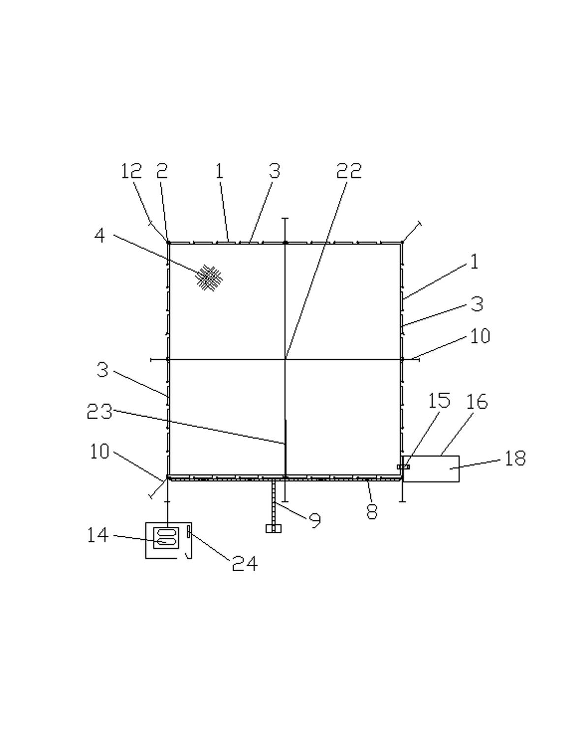 Mechanical fishing device for aquiculture fixed platform and application thereof