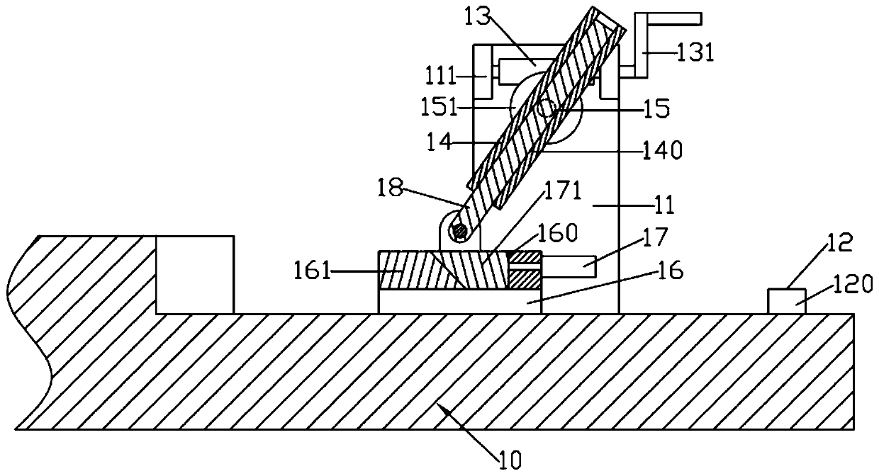 Auxiliary device for feeding limiting of stamping die