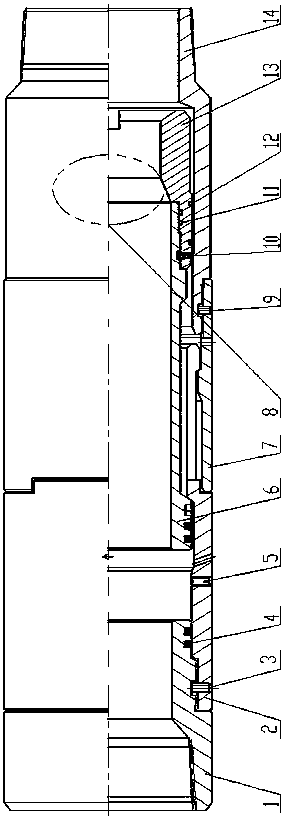 Separable hydraulic sliding sleeve for oil and gas wells