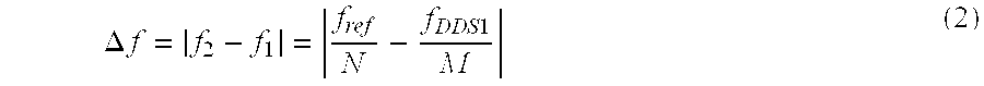 Frequency synthesizer for a level measuring device and a level measuring device