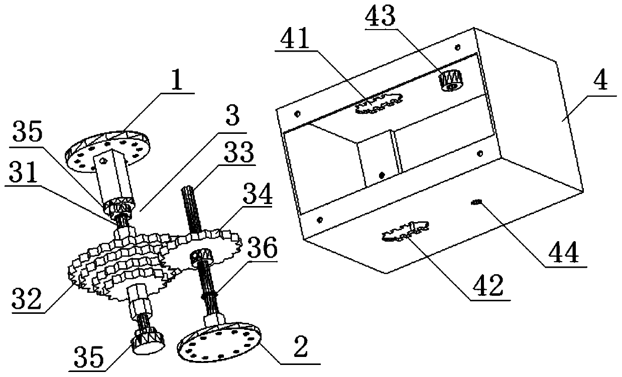 Synchronous on-off auxiliary device for auxiliary switch of transformer substation