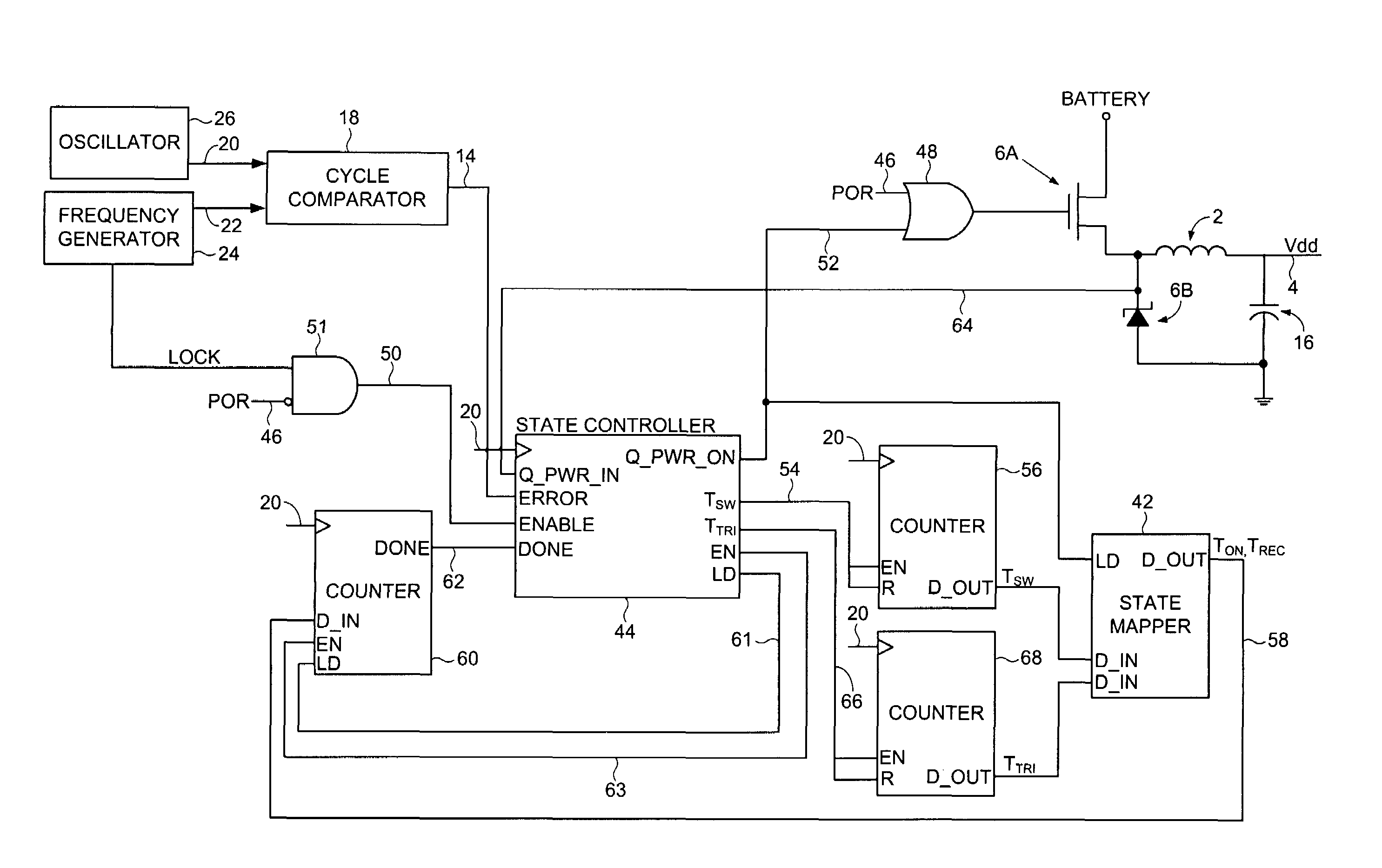 Adjusting on-time for a discontinuous switching voltage regulator