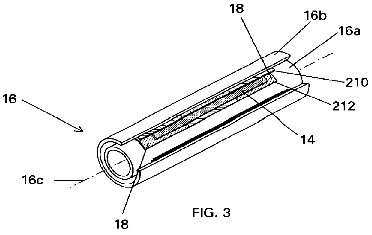 Golf shaft for controlling passive vibrations