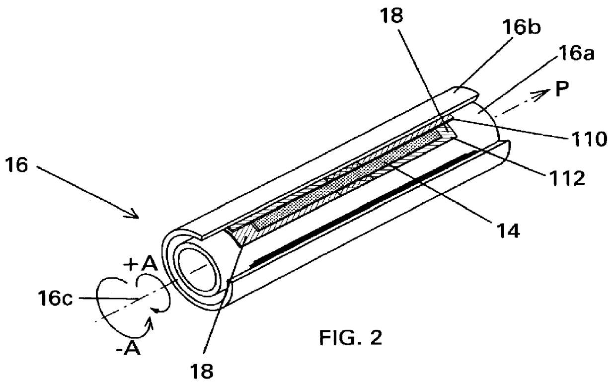 Golf shaft for controlling passive vibrations