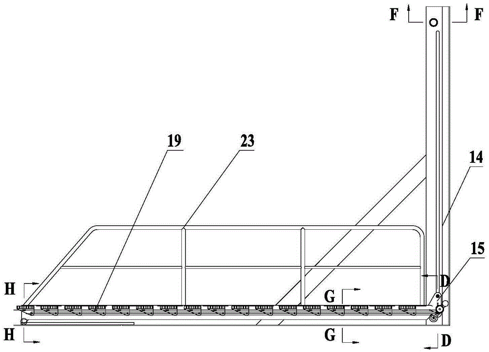 Evacuation ladder with adjustable level