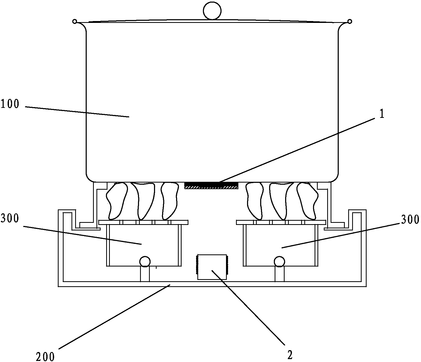 Cooker with temperature measurement function