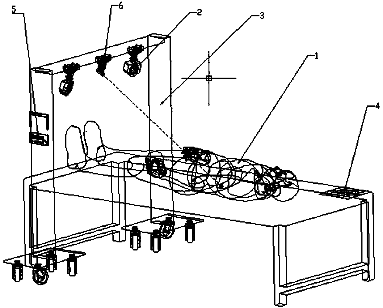 Binocular vision acupoint positioning indicator and working method thereof