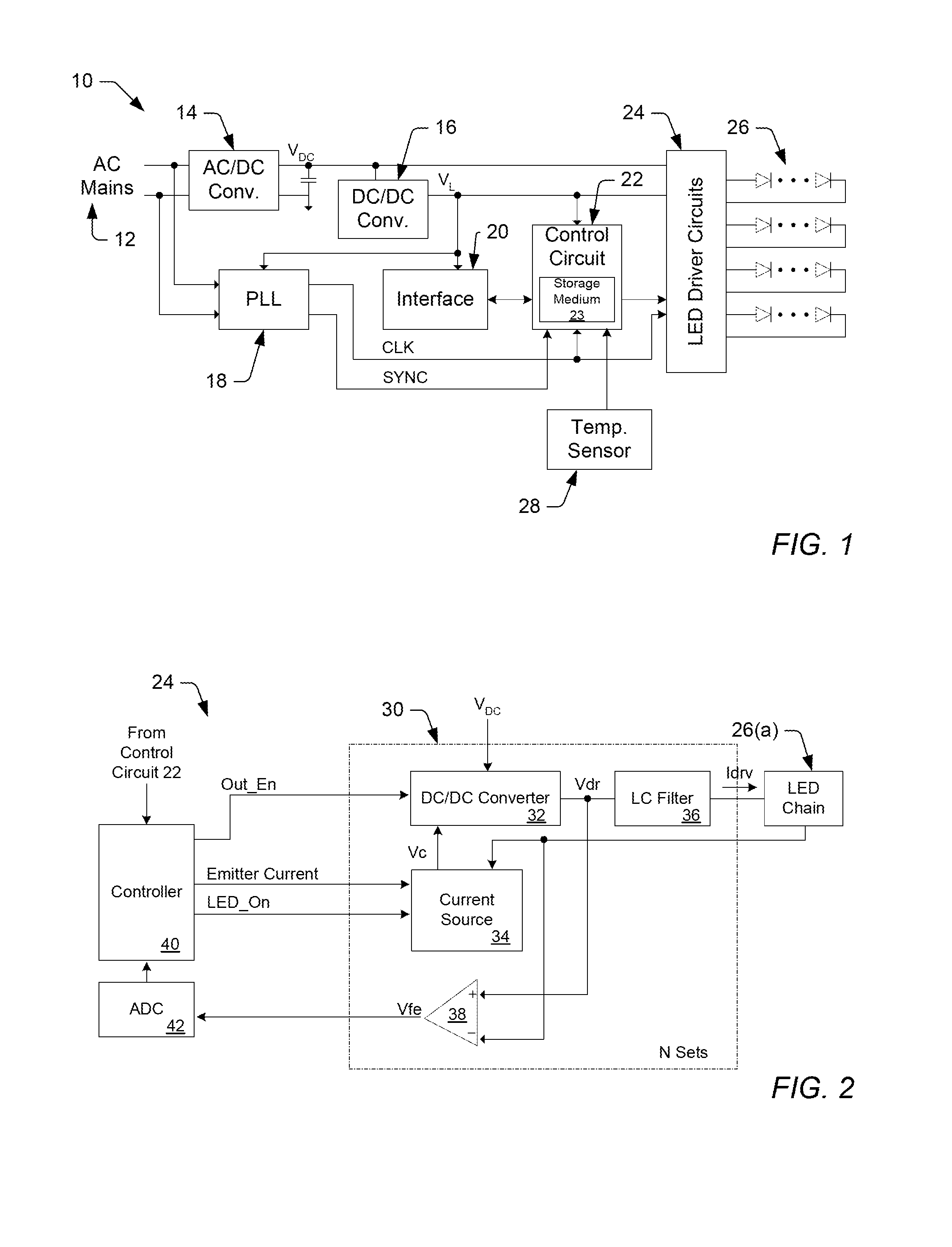 Illumination device and method for avoiding an over-power or over-current condition in a power converter