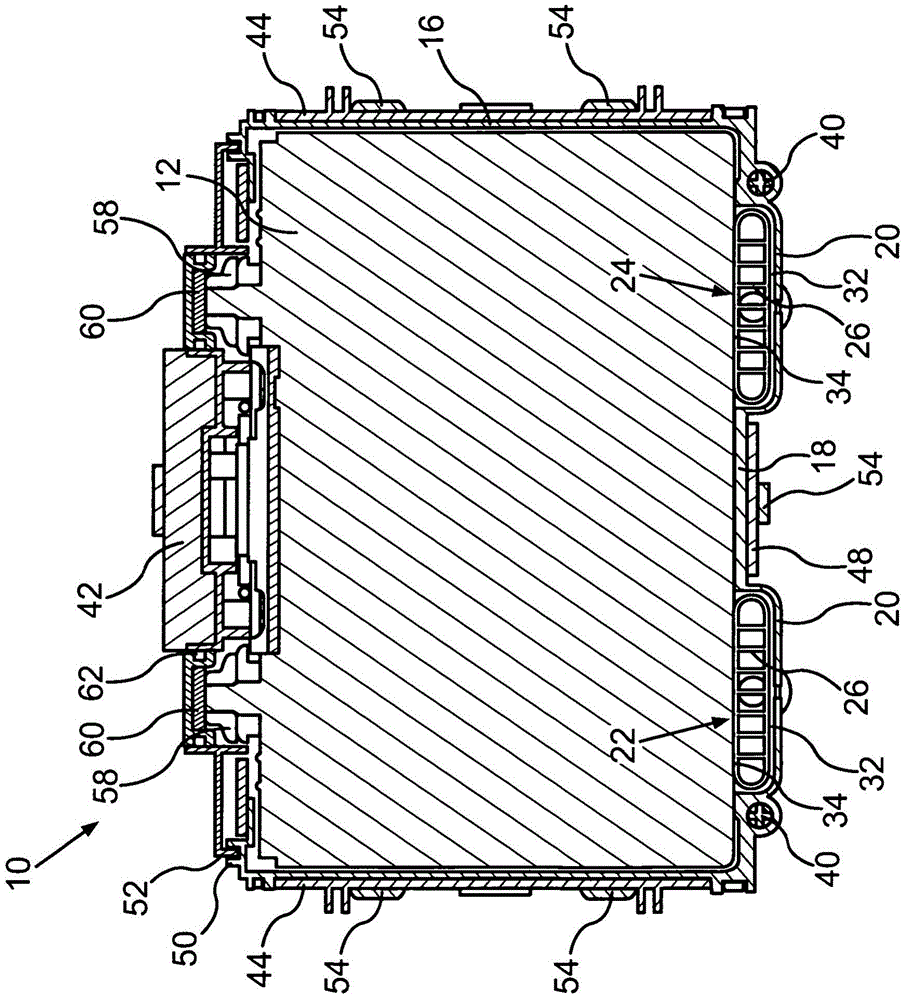 Battery for vehicle and method for manufacturing battery