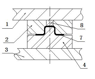 Molding die for processing high-tension plate parts