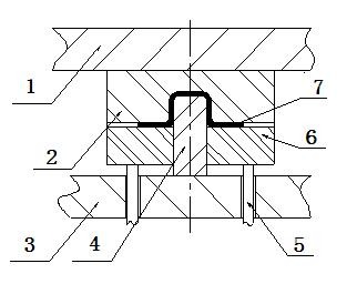 Molding die for processing high-tension plate parts