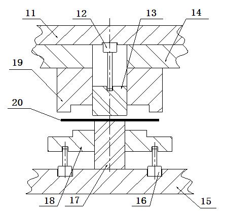 Molding die for processing high-tension plate parts