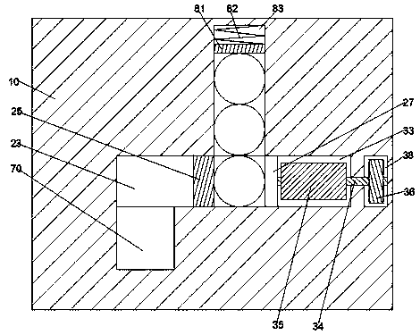 Formaldehyde absorption device capable of automatically replacing filter element