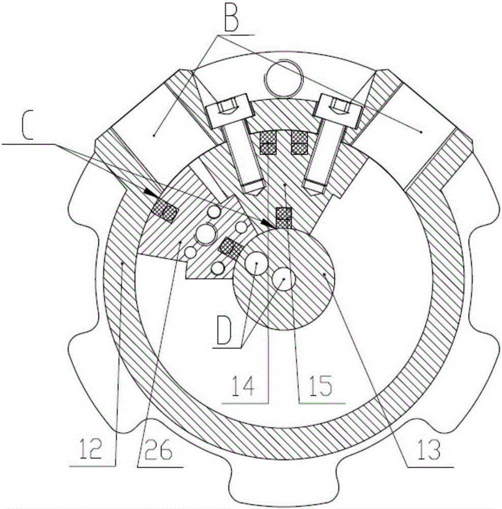 Secondary drive joint of small underwater hydraulic manipulator