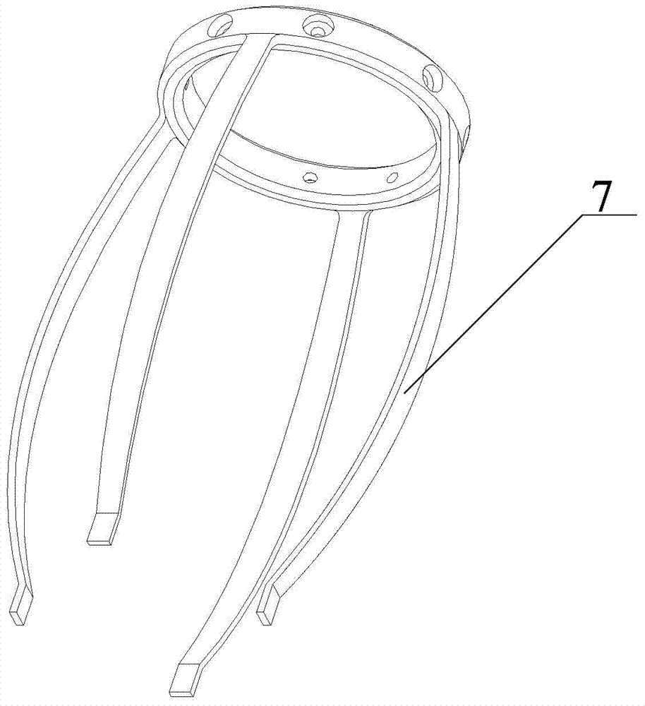 Damping device of spent fuel pool liquid level and temperature monitoring device