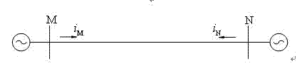 Method for synchronously obtaining electric signals of any two ends of power transmission line