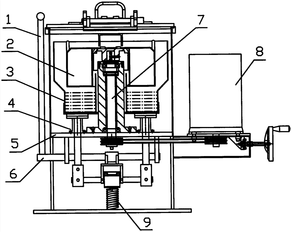 Single-barrel dipping-coating all-in-one machine