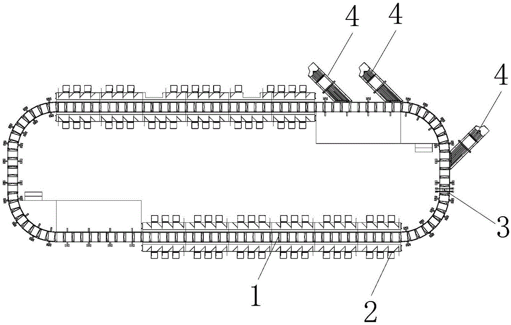 Intelligent sorting machine with annular crossed belt