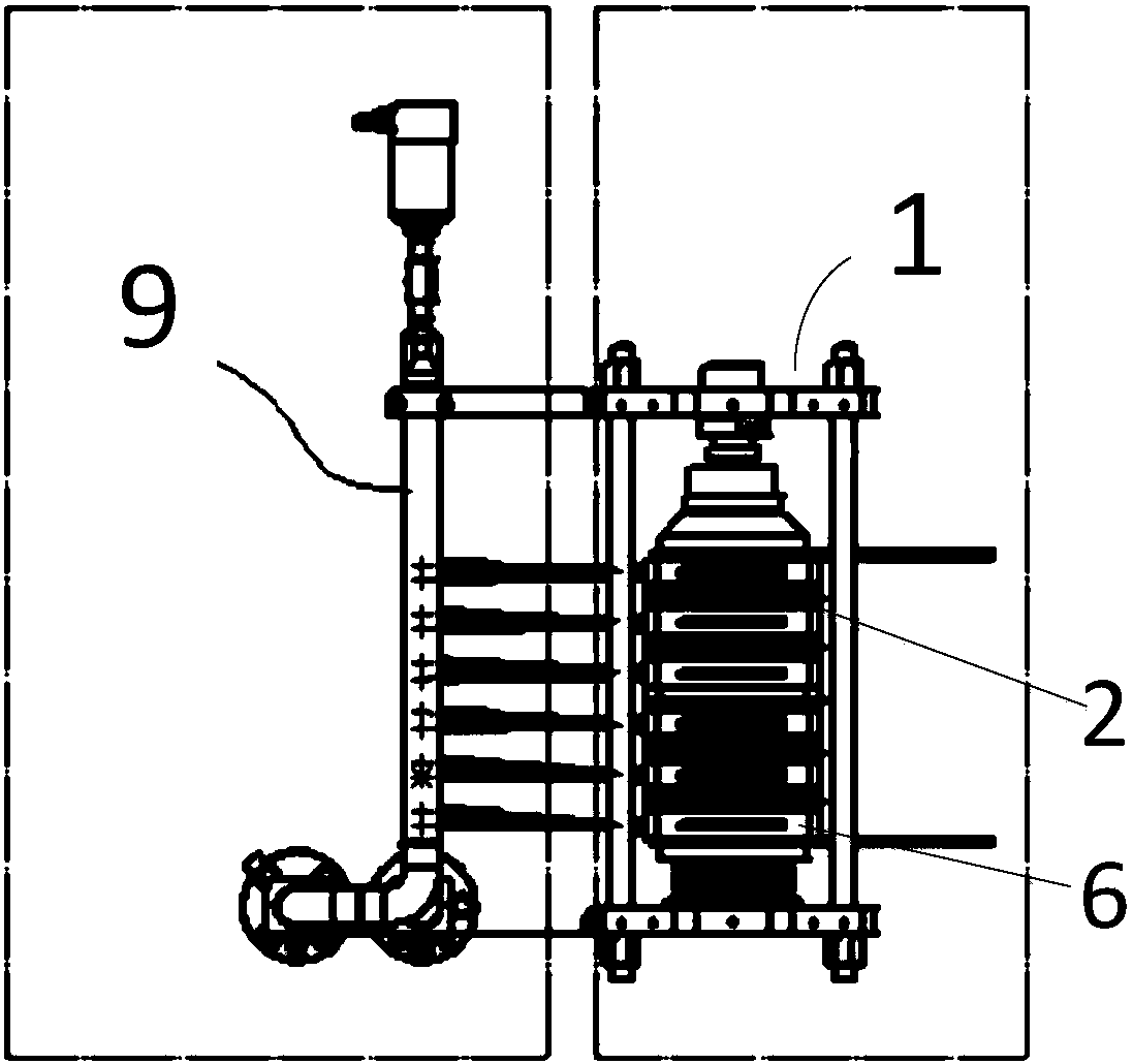 Test module for compression type IGBT device power cycle test