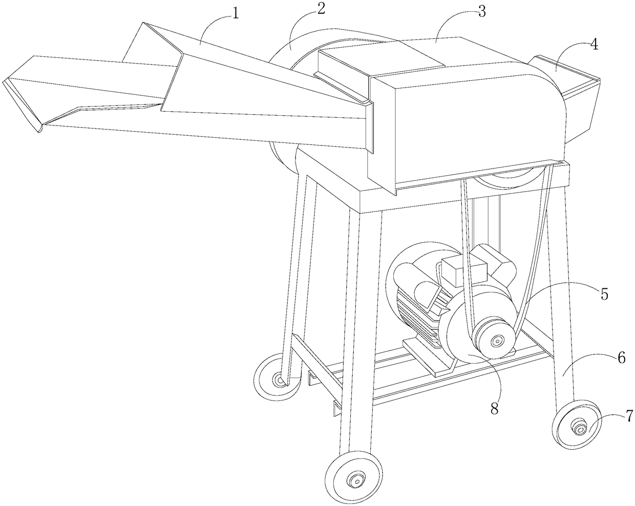 Livestock forage cutting device