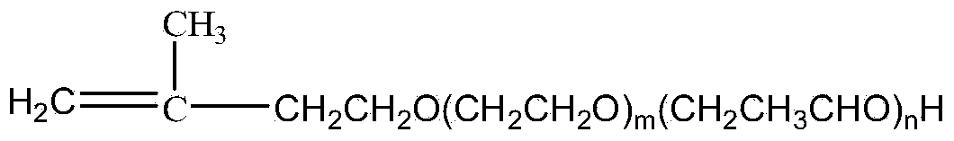 Low-temperature high-concentration polycarboxylic acid water reducing agent and preparation method thereof