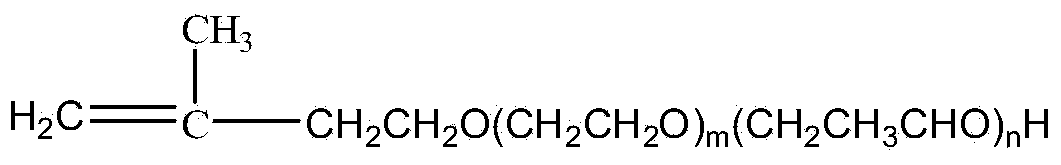 Low-temperature high-concentration polycarboxylic acid water reducing agent and preparation method thereof