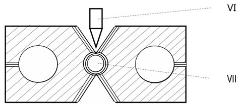 Butterfly-shaped optical cable, sheath strip for forming same, forming method and forming device