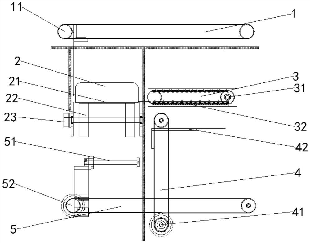 Multi-layer and multi-column bag stacking device