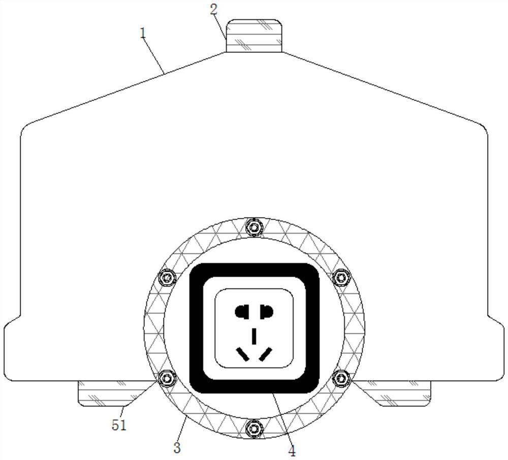 High-safety dehumidification waterproof switch device for bathroom