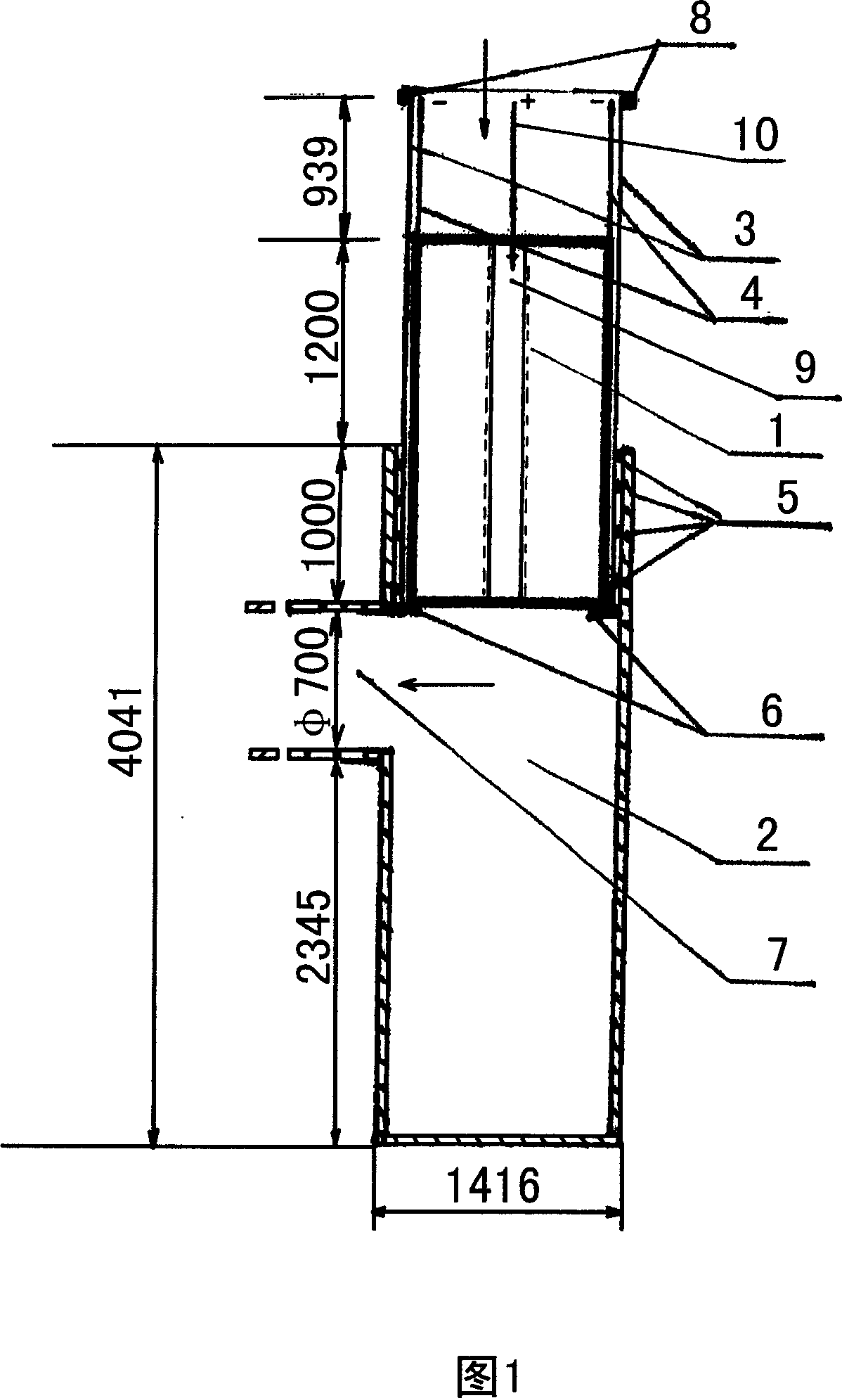 Ionic rod water treater in water pool