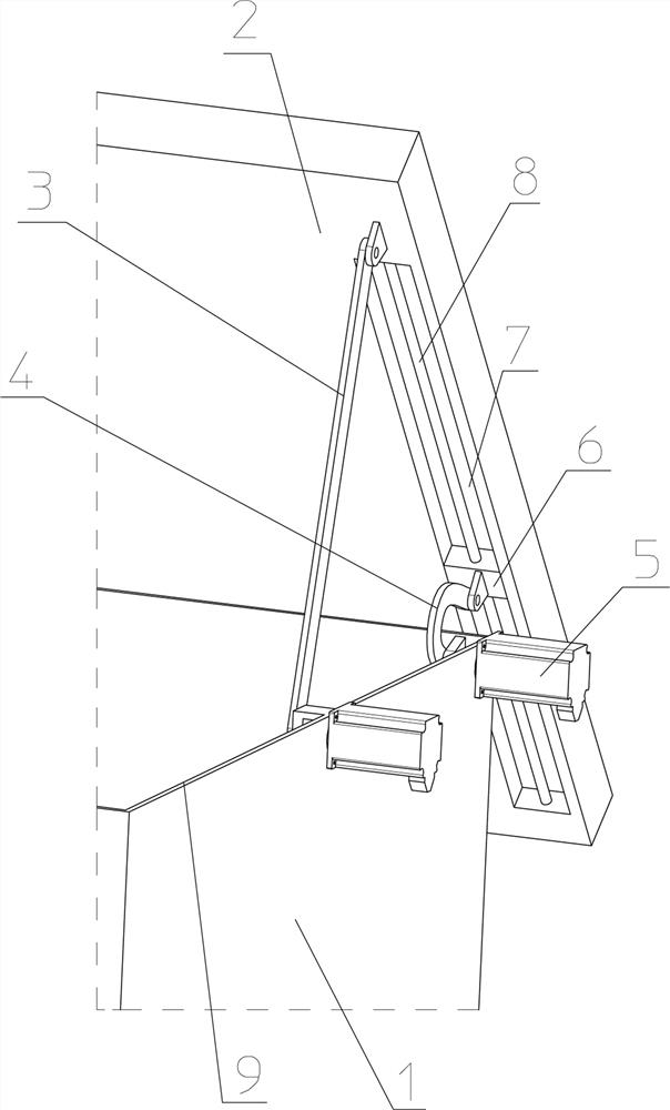 Box cover opening and closing mechanism