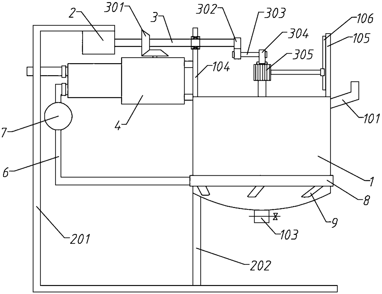 An efficient reaction kettle with an improved heat dissipation speed