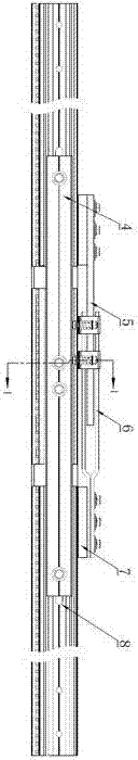 Rail transmit conductor rail compensation device