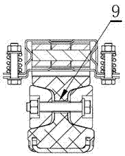 Rail transmit conductor rail compensation device