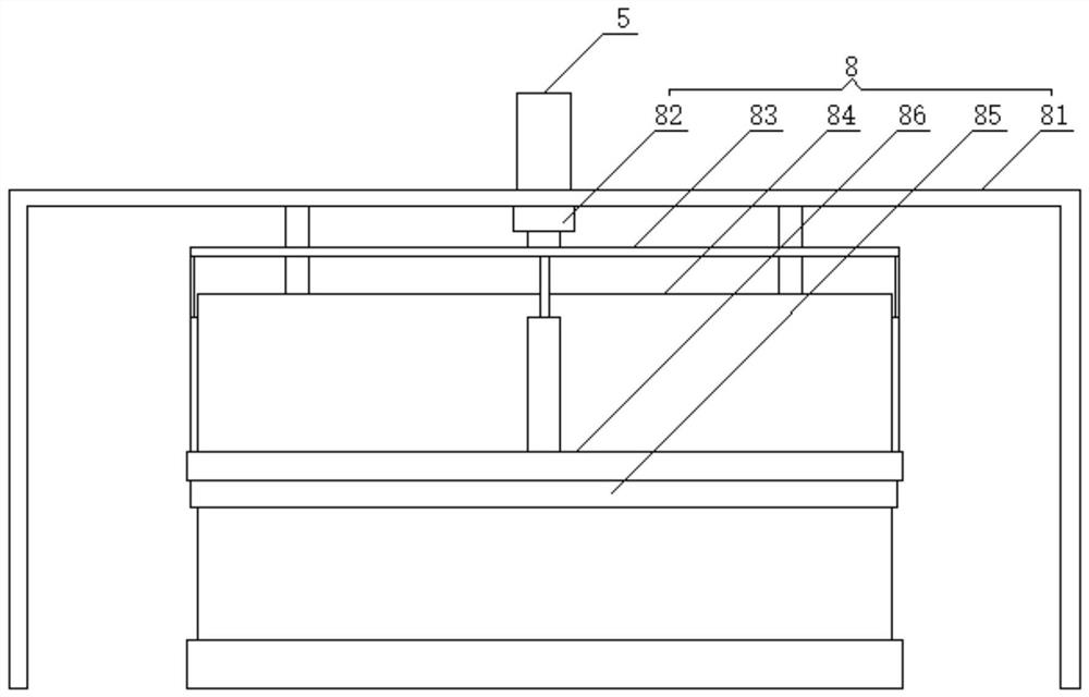 High-precision part synchronous inner and outer hole flanging machining die and method