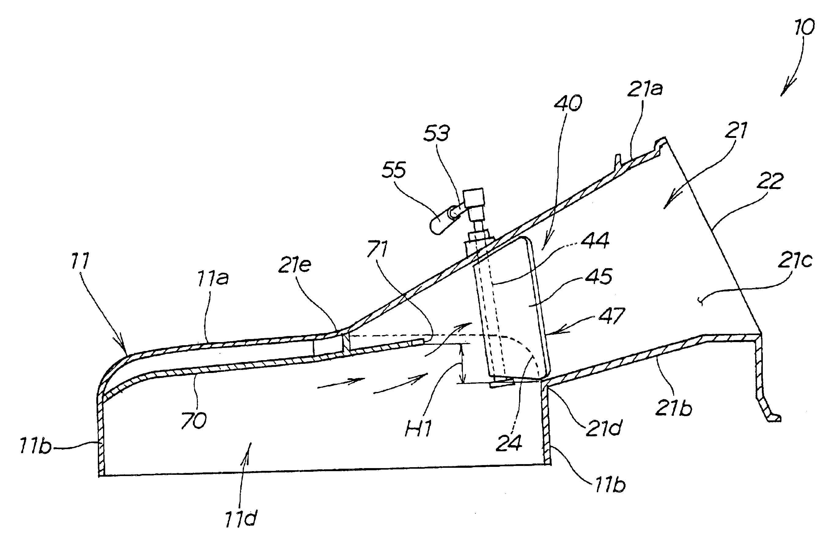 Lawn mower guide and discharge