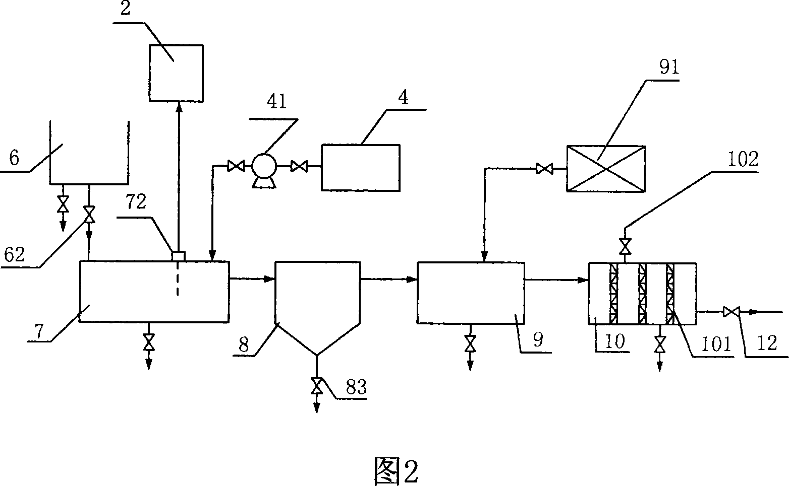 Integrated waste water treating machine