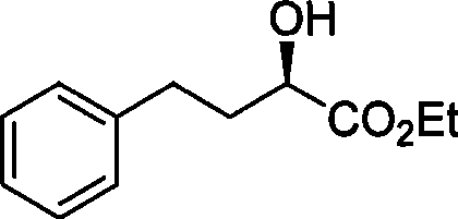 Chemical synthesis method for R-2-hydroxy-4-phenylbutanoate