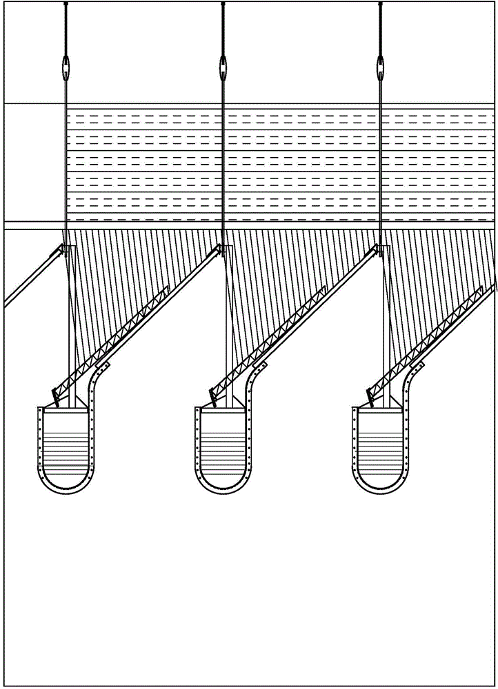 Triangular oblique surface type splash-proof denoising device