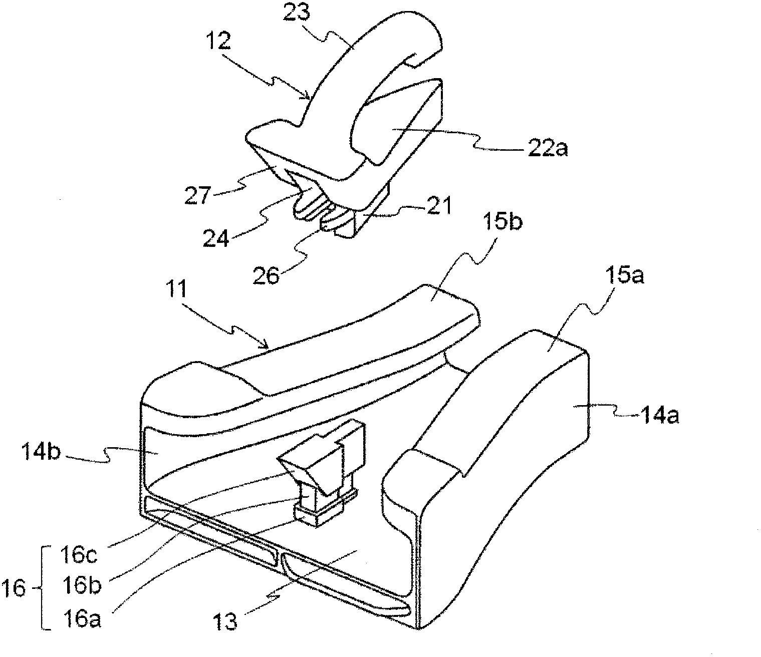 Concealed slide fastener