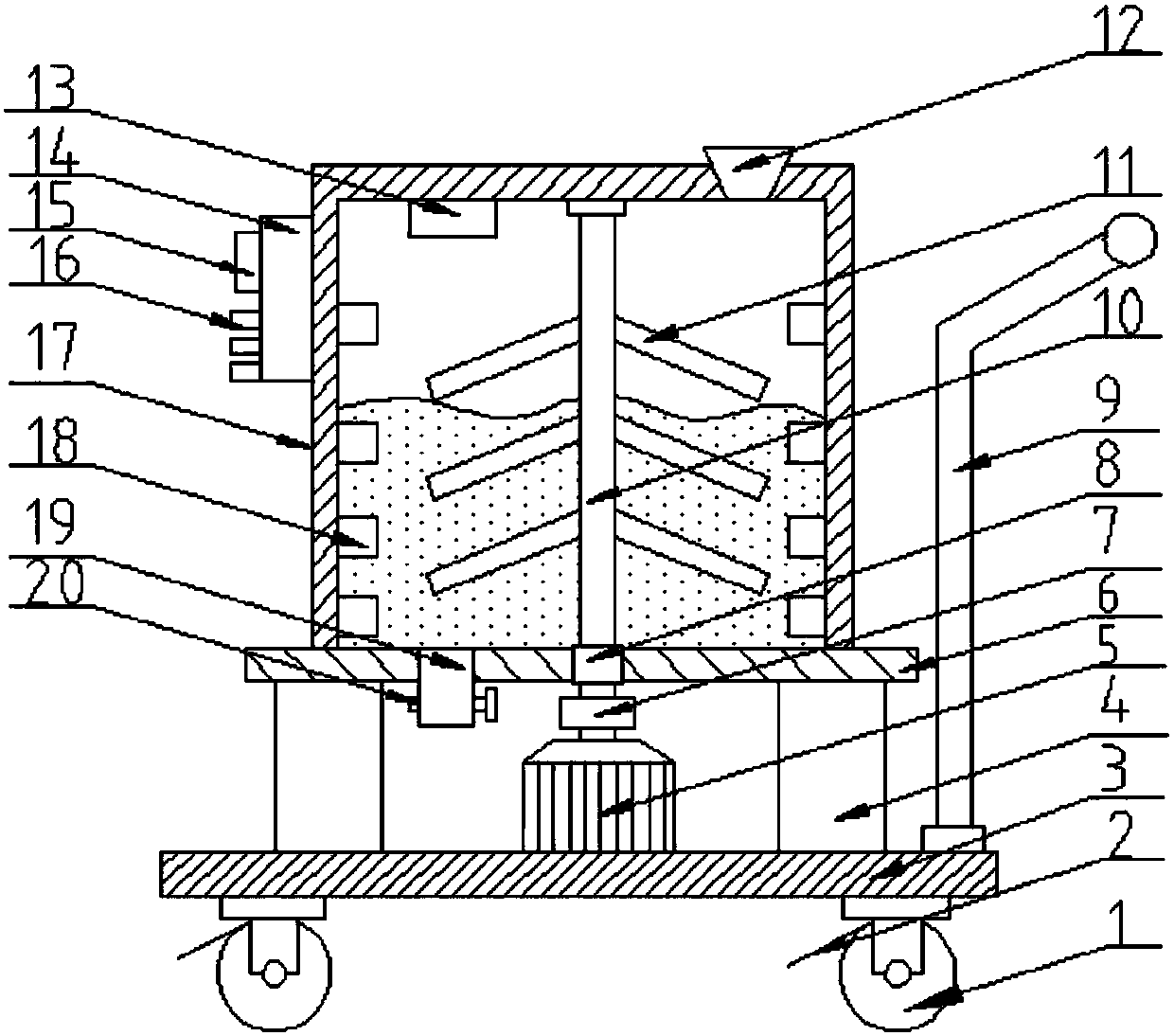 Accelerated garbage cleaning equipment