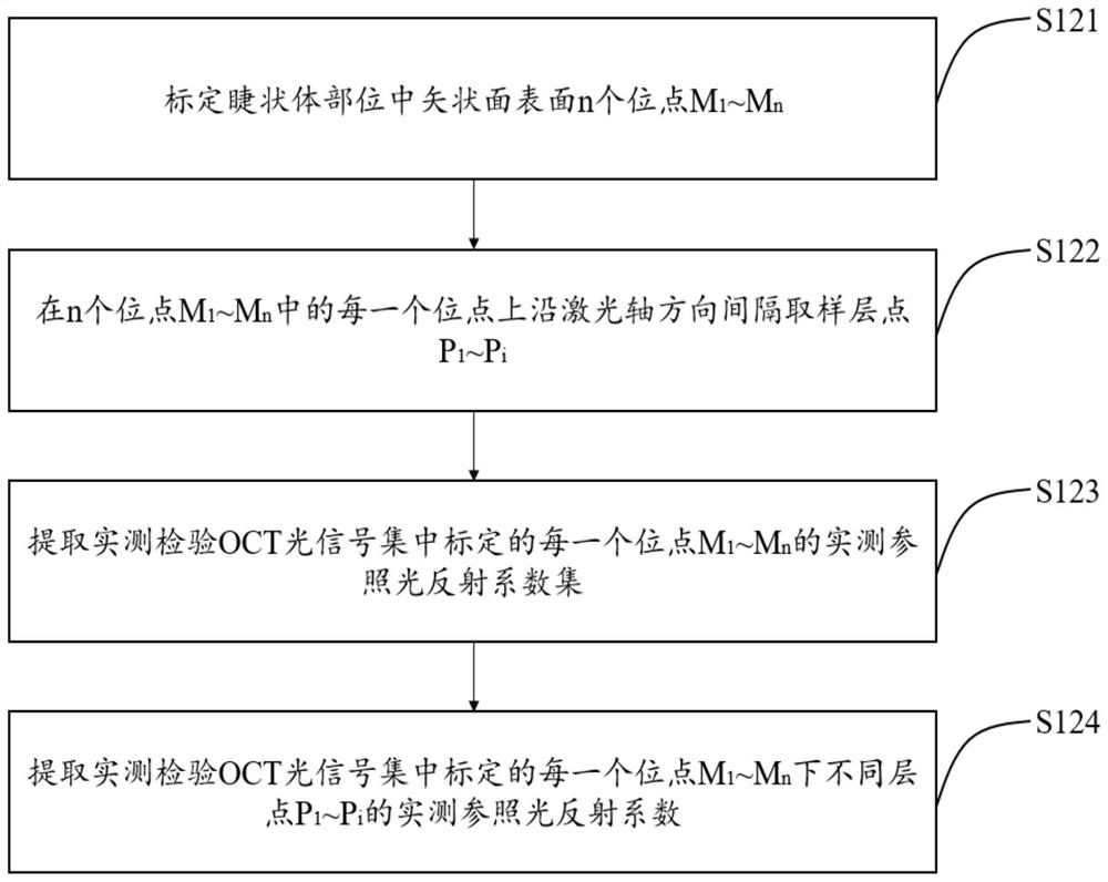 Human eye object focal length individual actual measurement detection method and device based on ciliary body